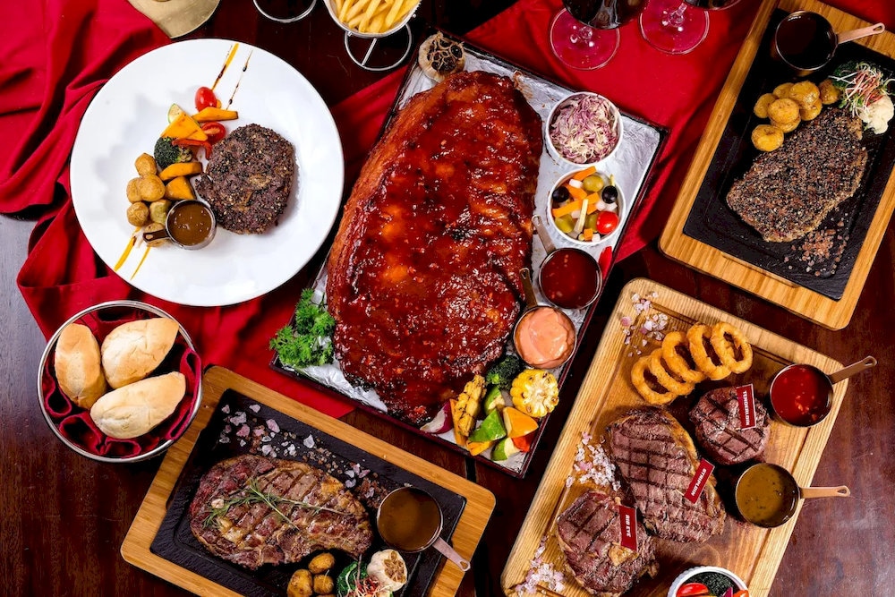 Steaks are tender and flavorful, plated beautifully with refined presentation